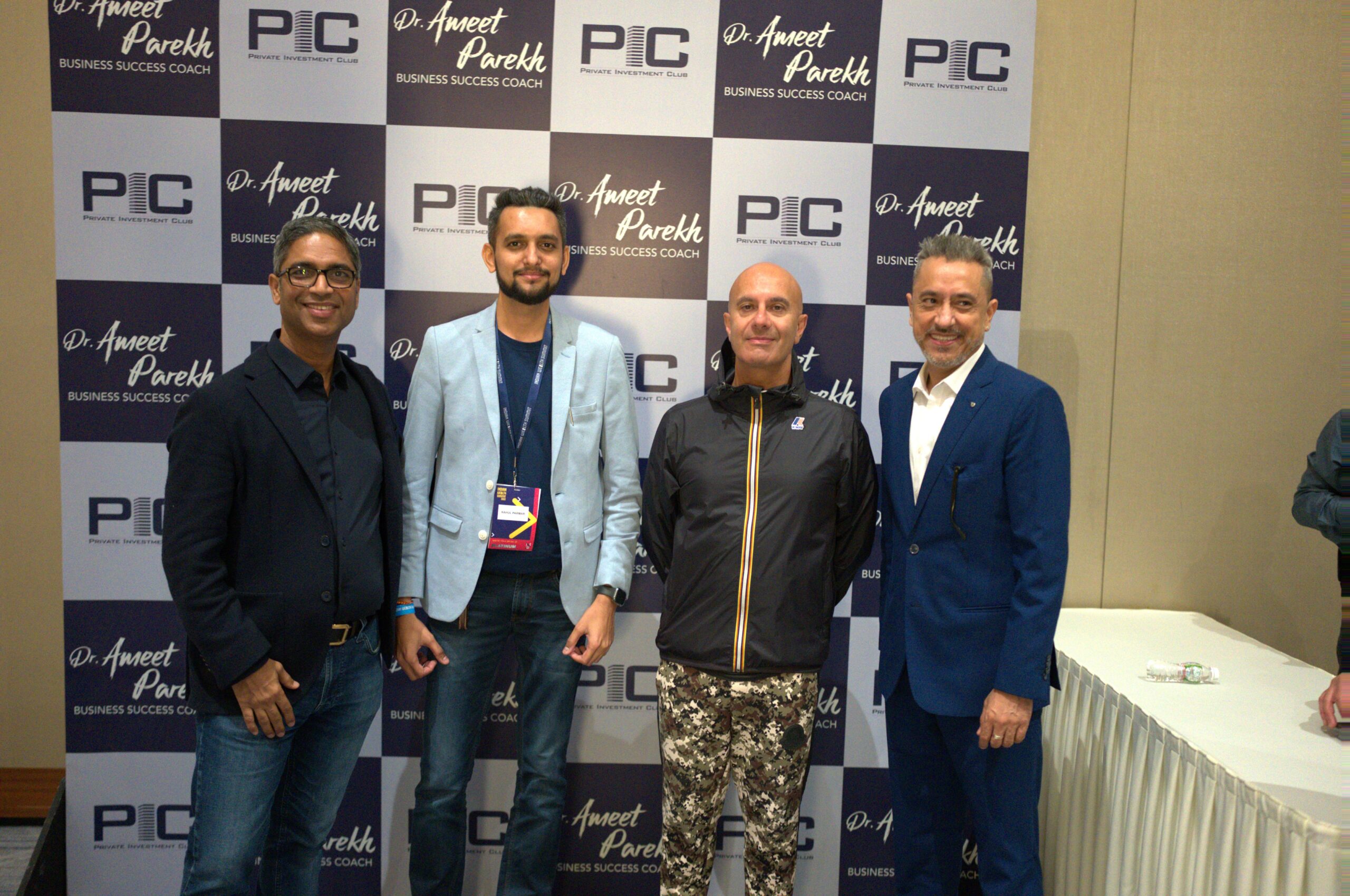 a click with Mr. Robin Sharma, Dr. Ameet Parekh and Mr. Sunil Tulsiani
